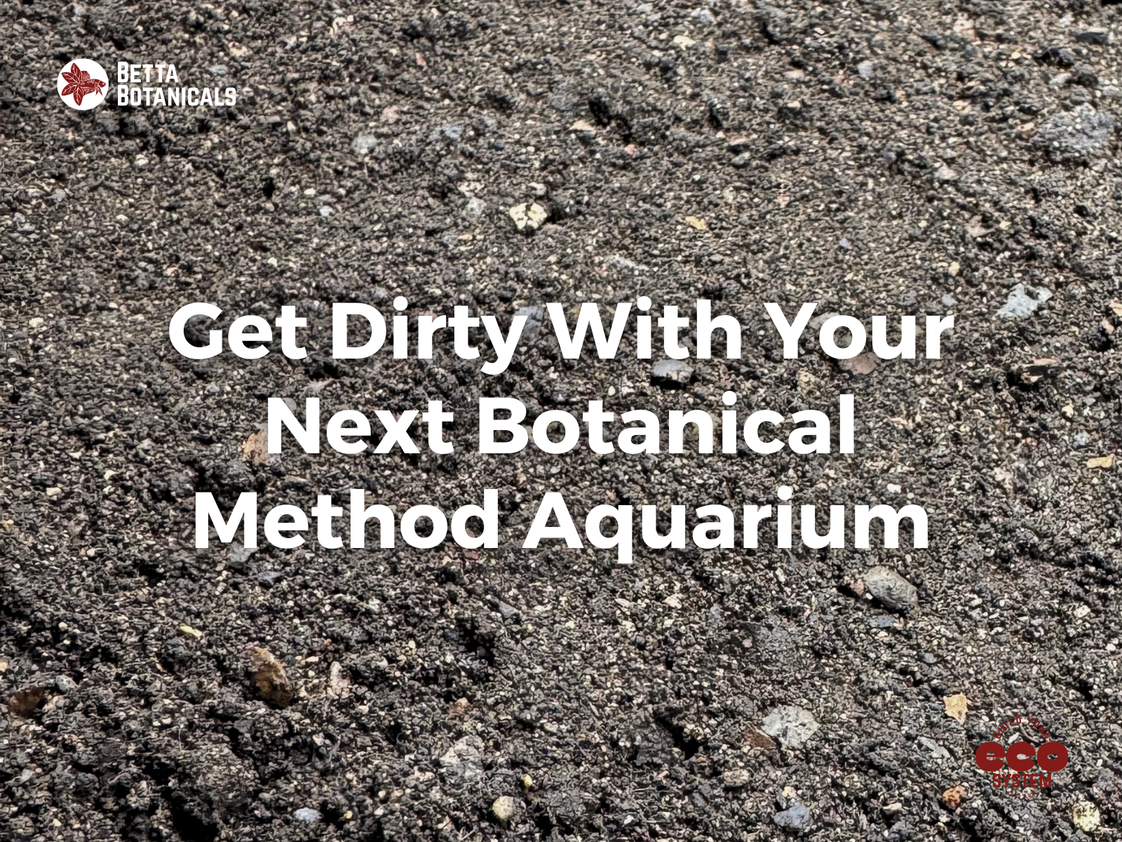 Layers of Dirt used for a blackwater botanical method planted aquarium at Betta Botanicals.
