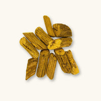 Multiple Yellow Bajakah Root pieces (Spatholobus littoralis hassk) photographed on a natural background for botanical method aquariums and vivarium habitats at Betta Botanicals.