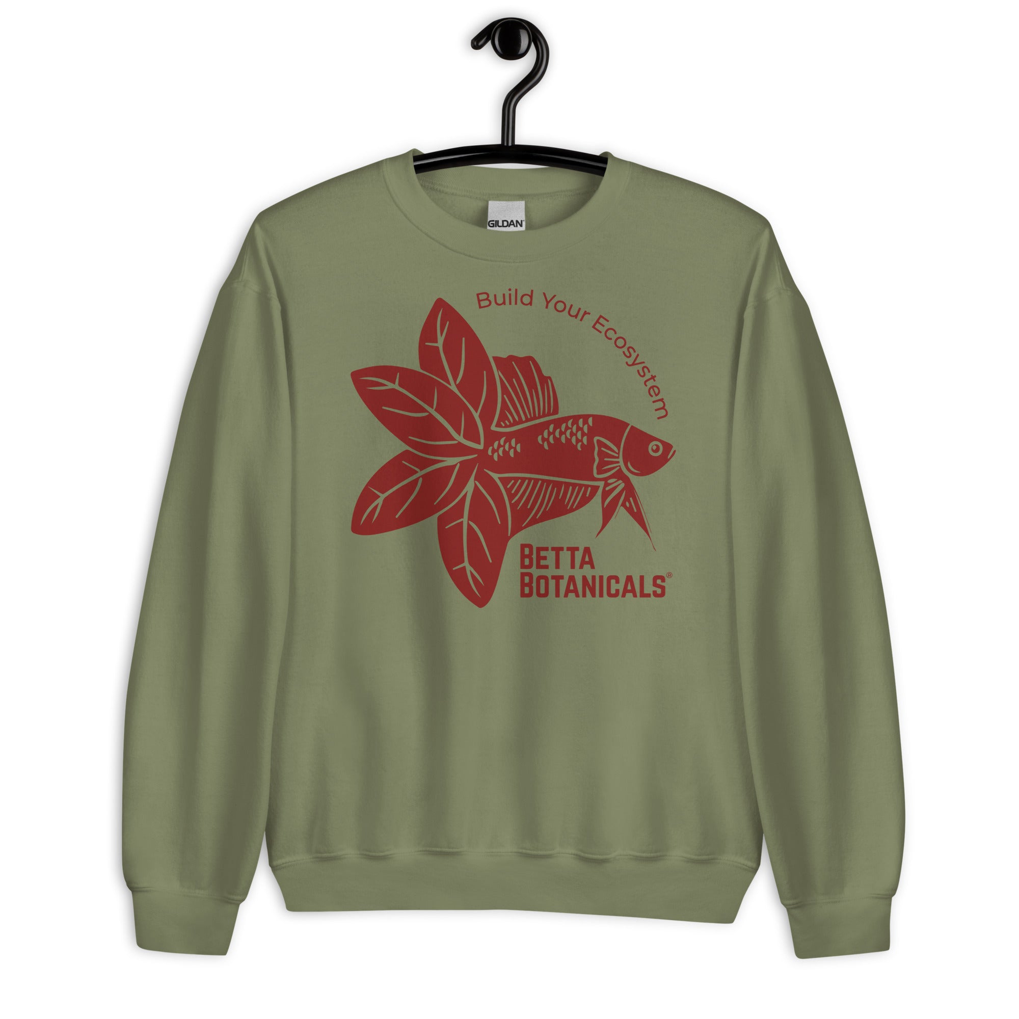 【BAON】[unisex] Marron pigment lettering brushed sweatshirt Melanin Unisex Heavy Blend™ Crewneck Sweatshirt – Fitz For Life